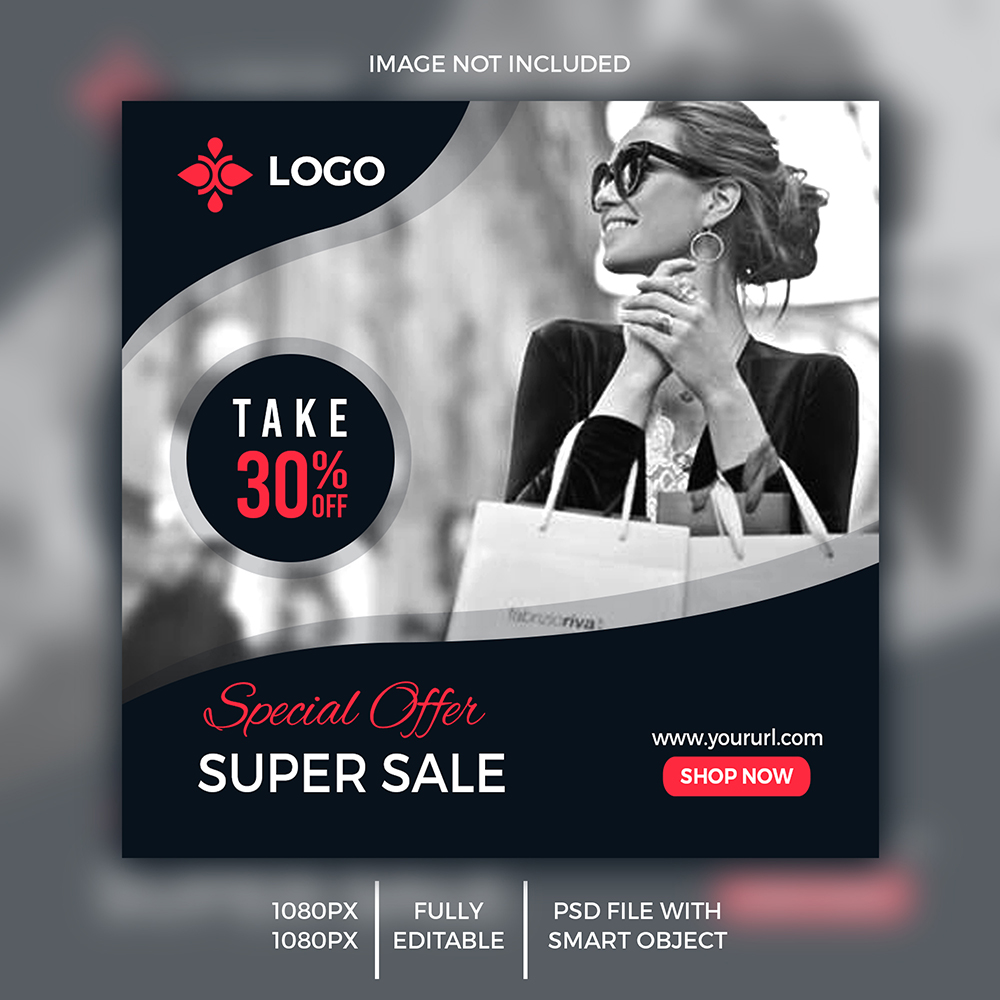 Super Sale Post Design Template