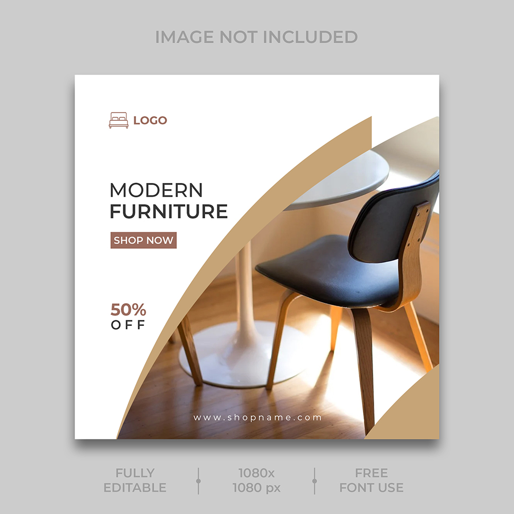 Modern Furniture Social Media Post Template