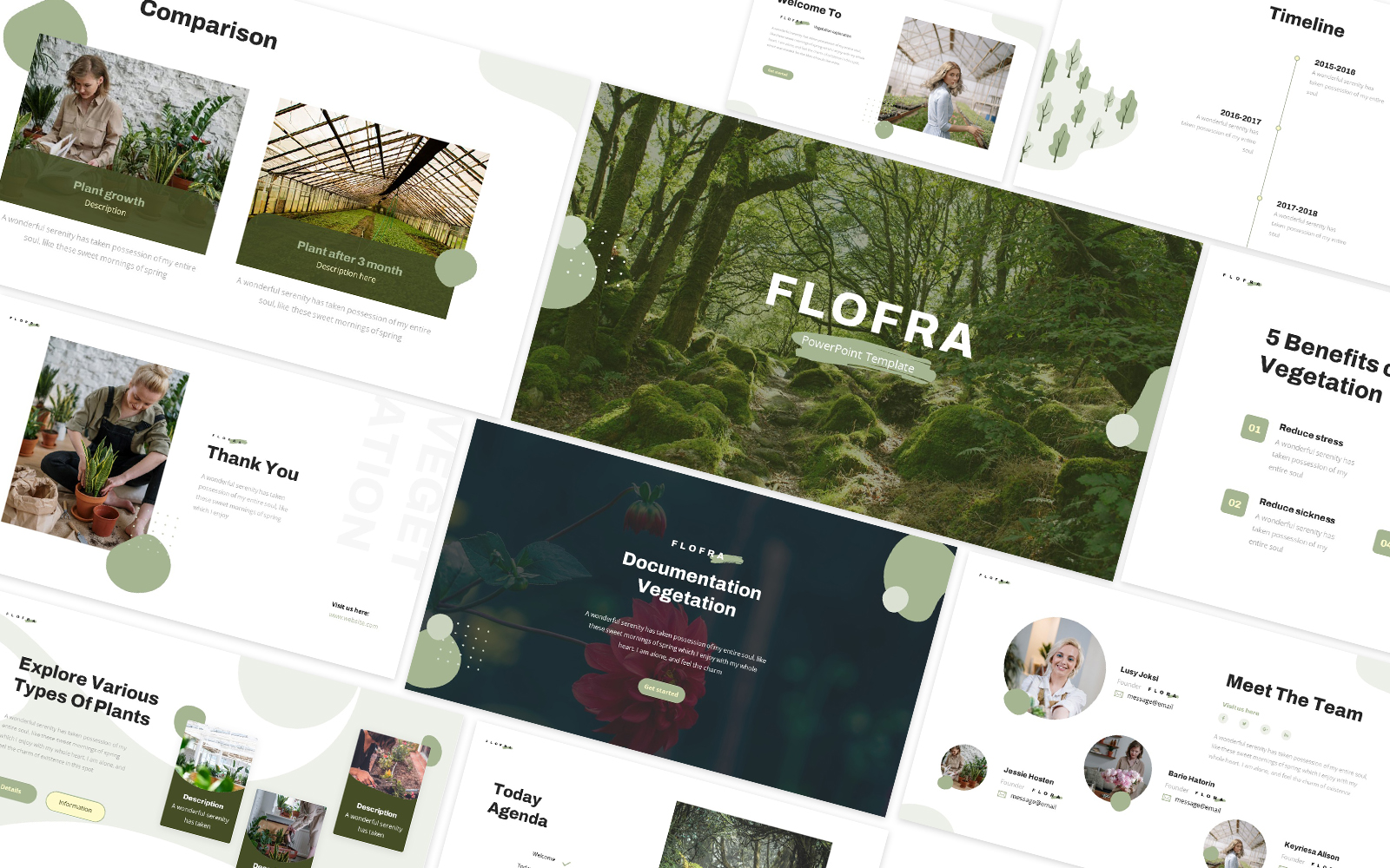 Flofra Powerpoint Template