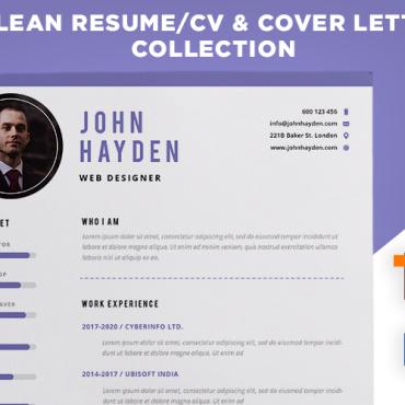 Clean Cover Resume Templates 225596