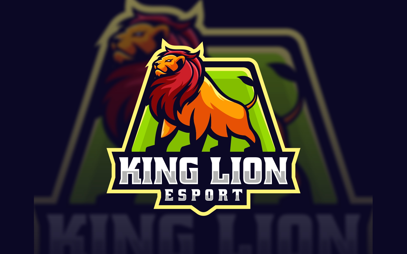 King Lion Sports and E-Sports Logo