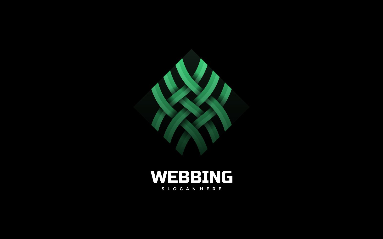 Webbing Gradient Logo Style
