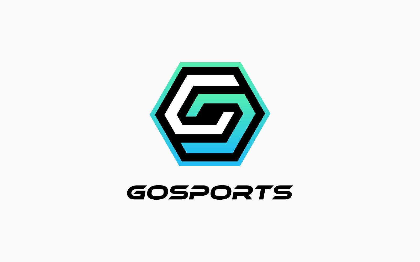 Letter G Hexagon Sports Logo