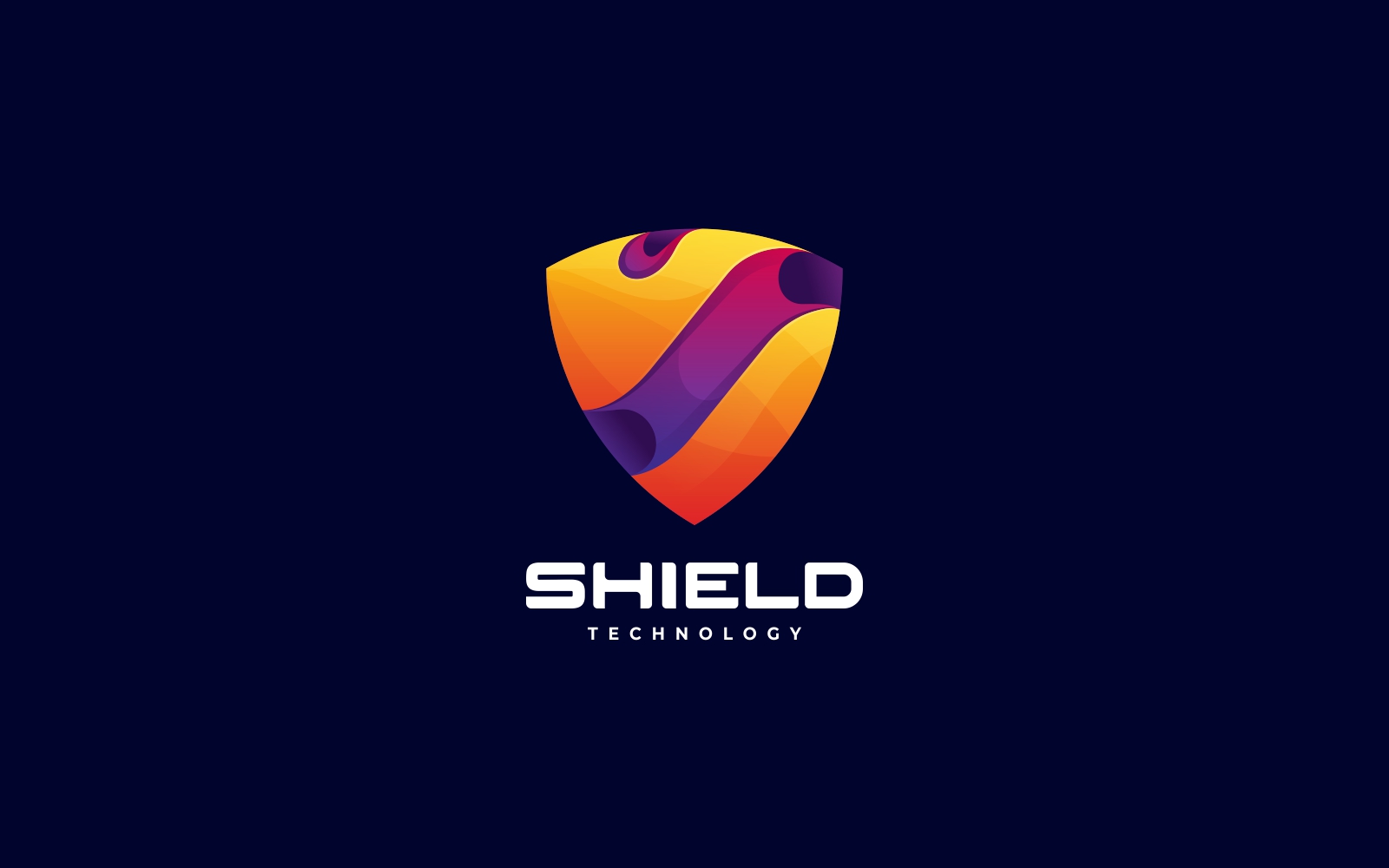 Shield Gradient Colorful Logo Template