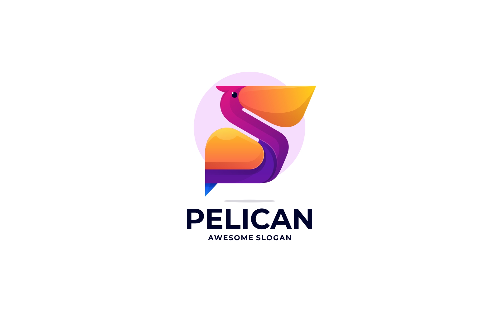 Pelican Colorful Logo Template