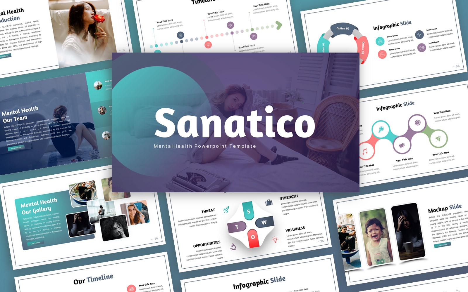 Sanatico - Mental Health Multipurpose PowerPoint Template