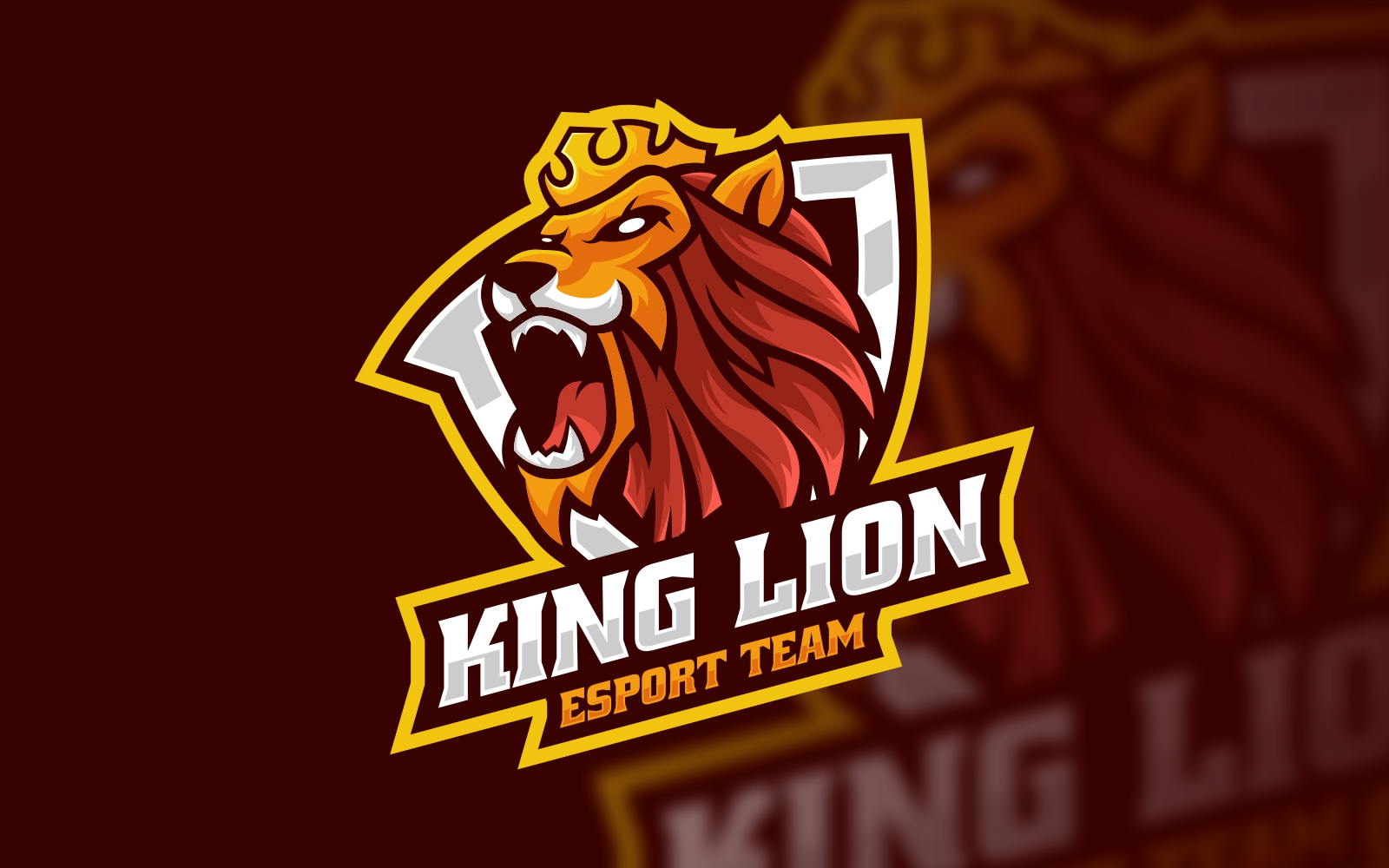 King Lion vector logo design template (3266587)