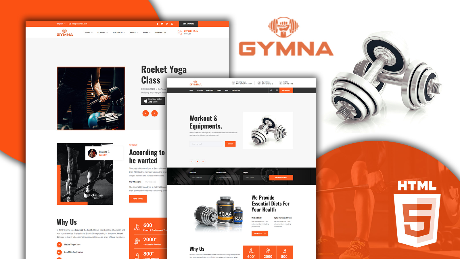 Gymna - Gym HTML5 Template