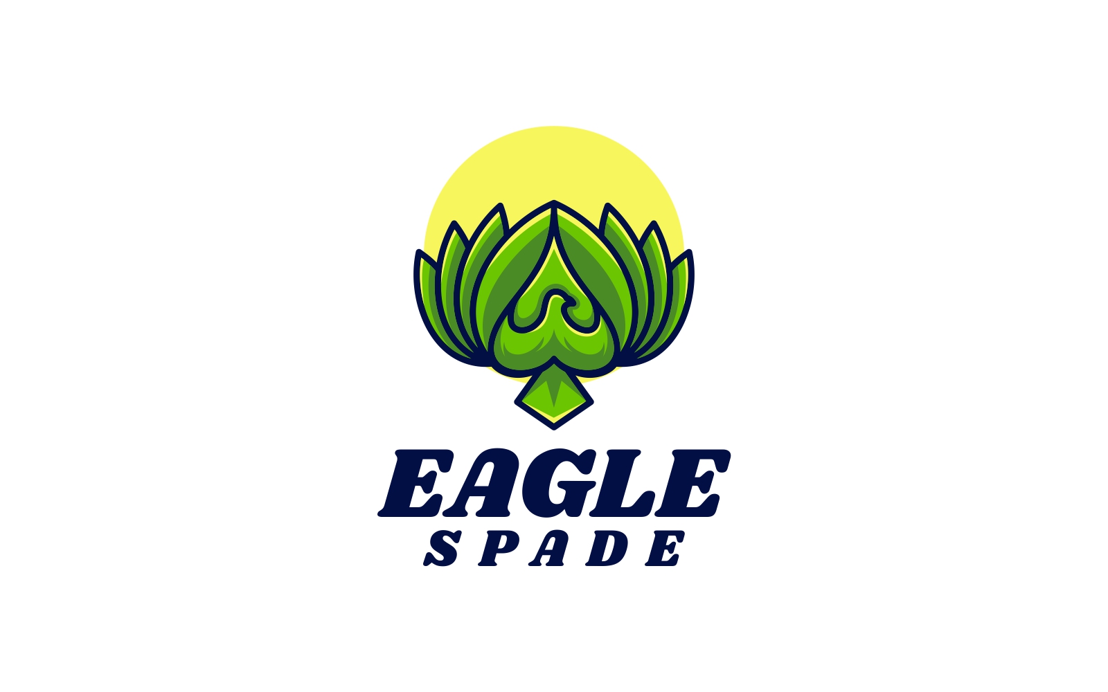 Eagle Spade Simple Logo Style