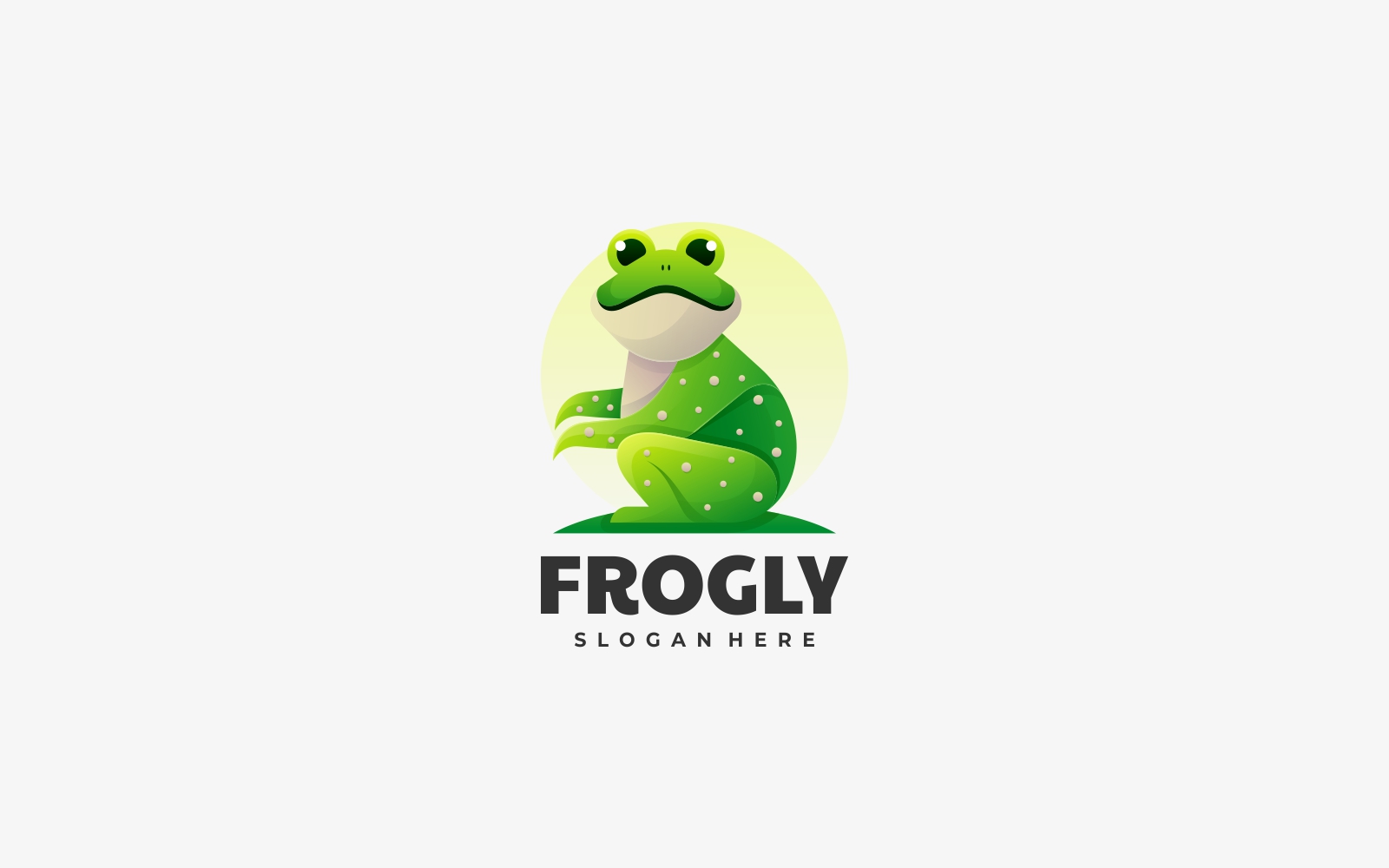 Frog Gradient Color Logo Style