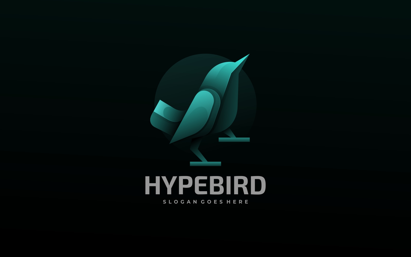 Hype Bird Gradient Logo Style
