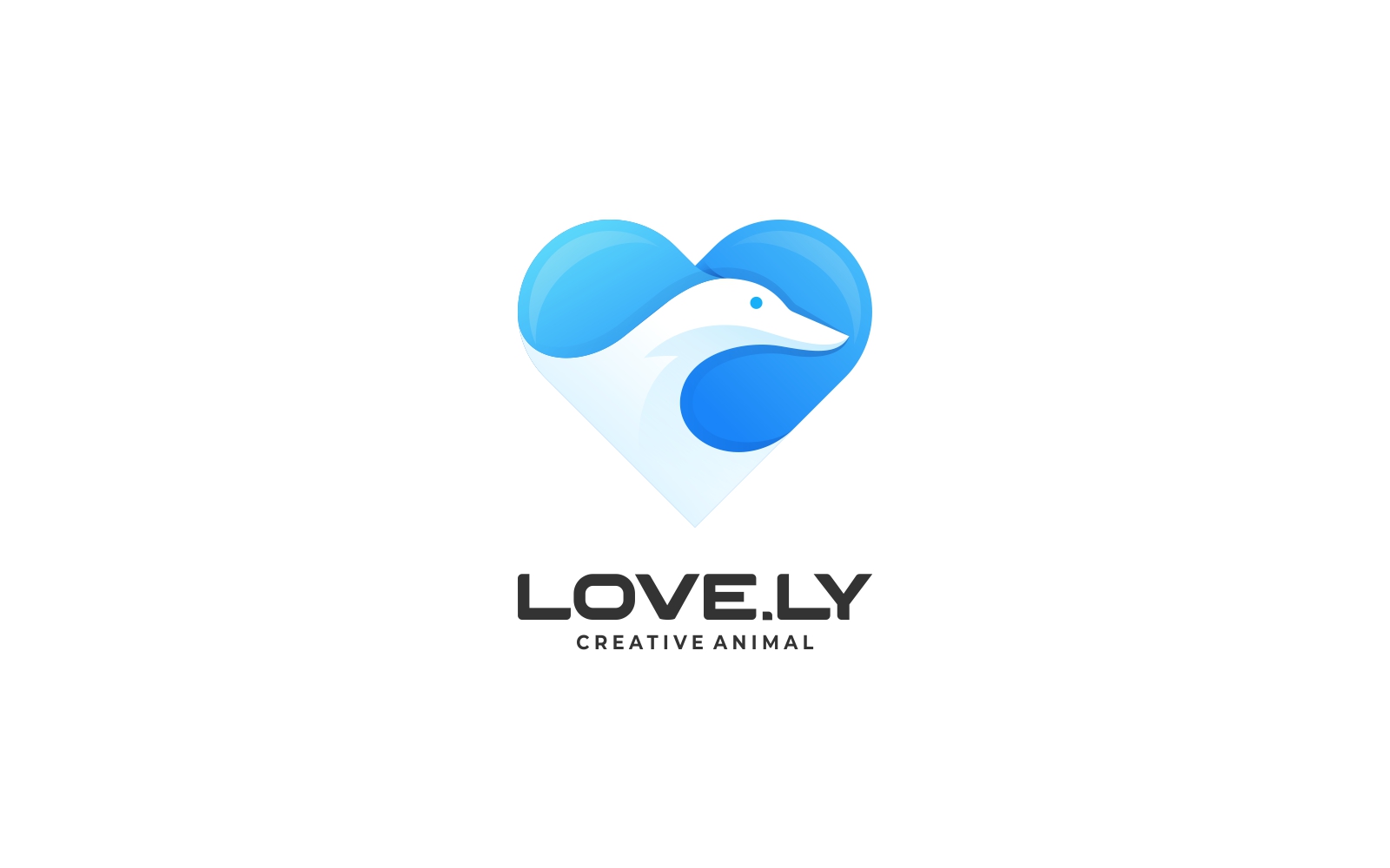 Lovely Duck Gradient Logo