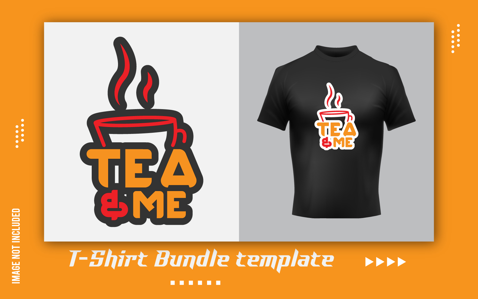 Tea Lover Vector T-shirt Sticker Design Template