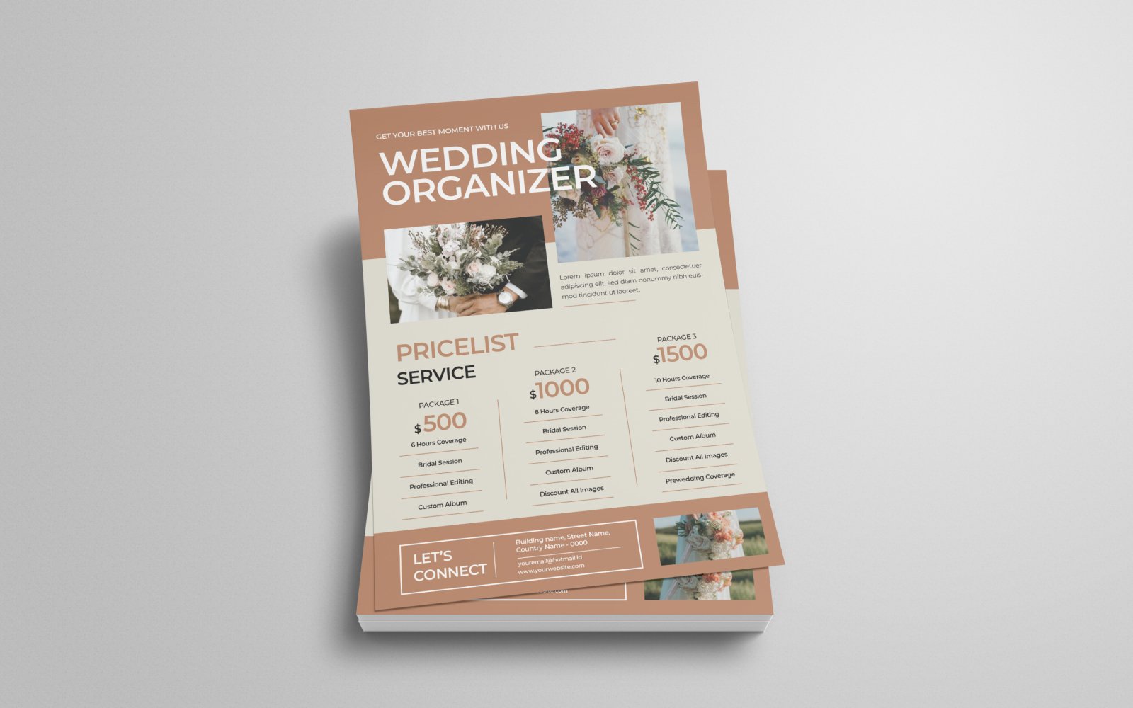 Wedding Price List Flyer Template