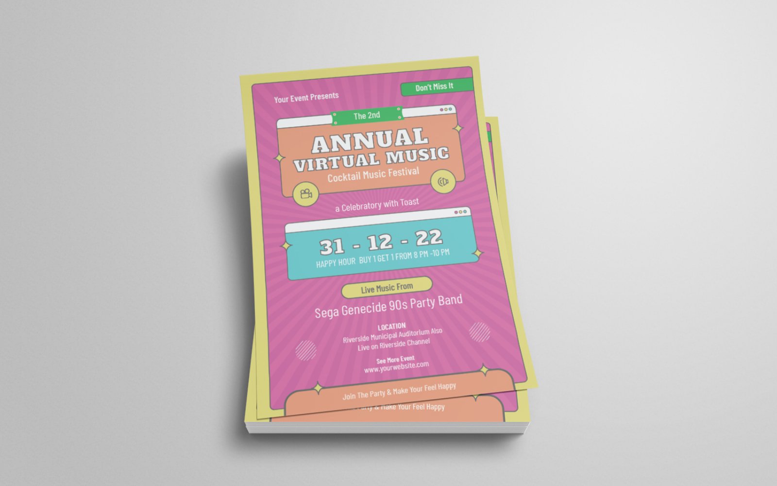 Music Virtual Flyer Template