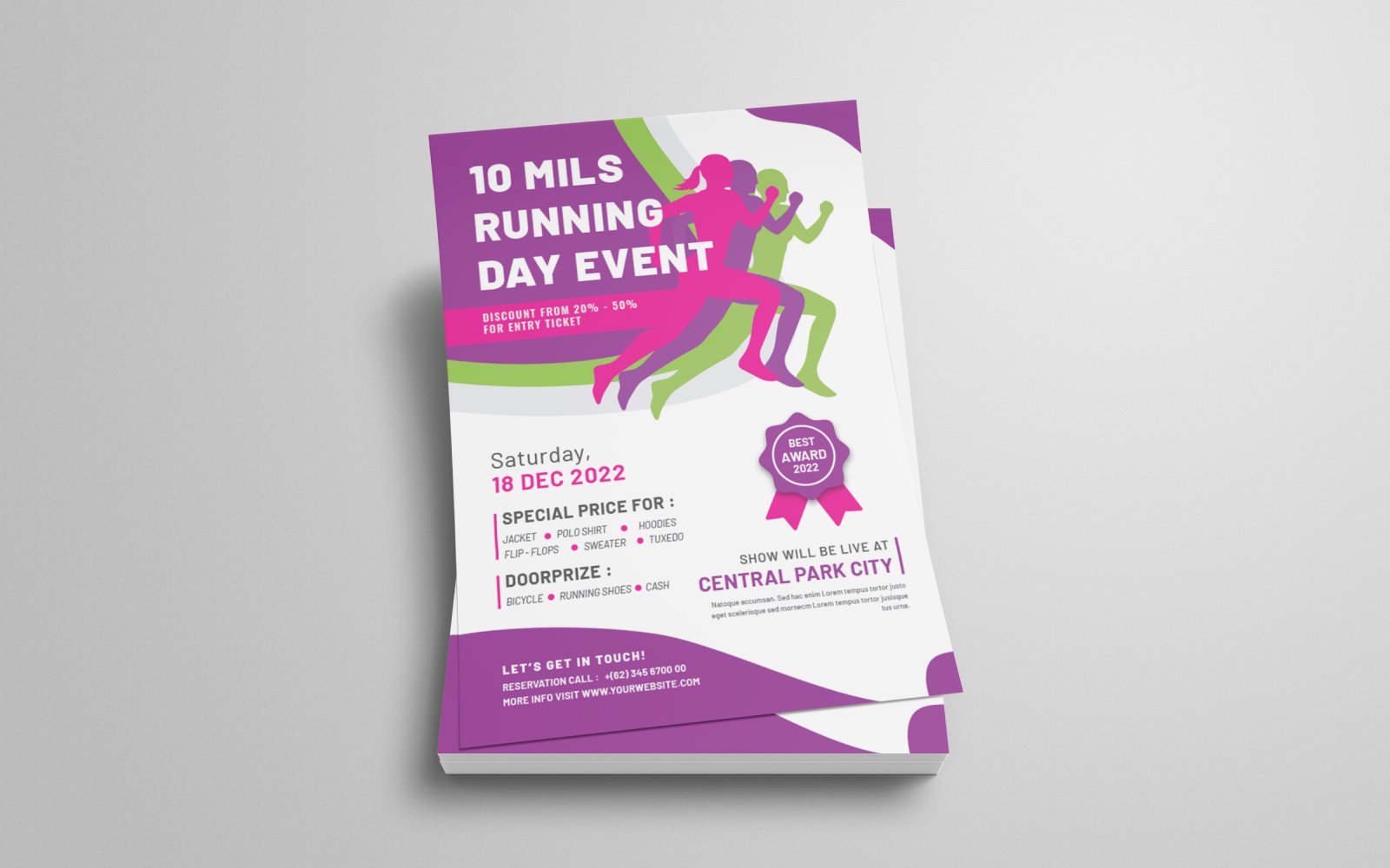 Running Event Flyer Template