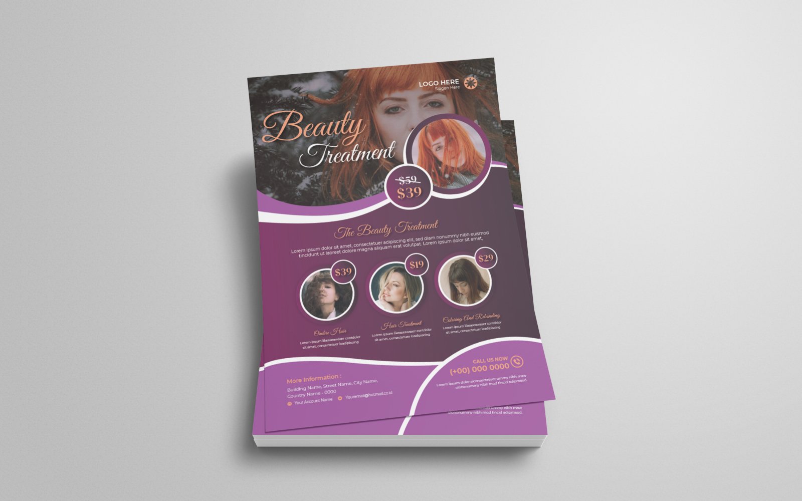 Beauty Treatment Flyer Template