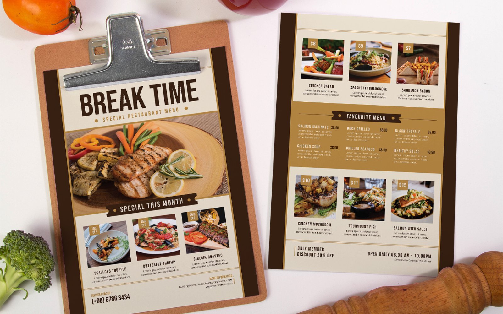 Classic Food Menu Template