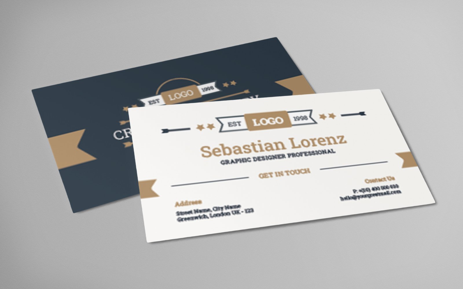 Business Card Retro Template