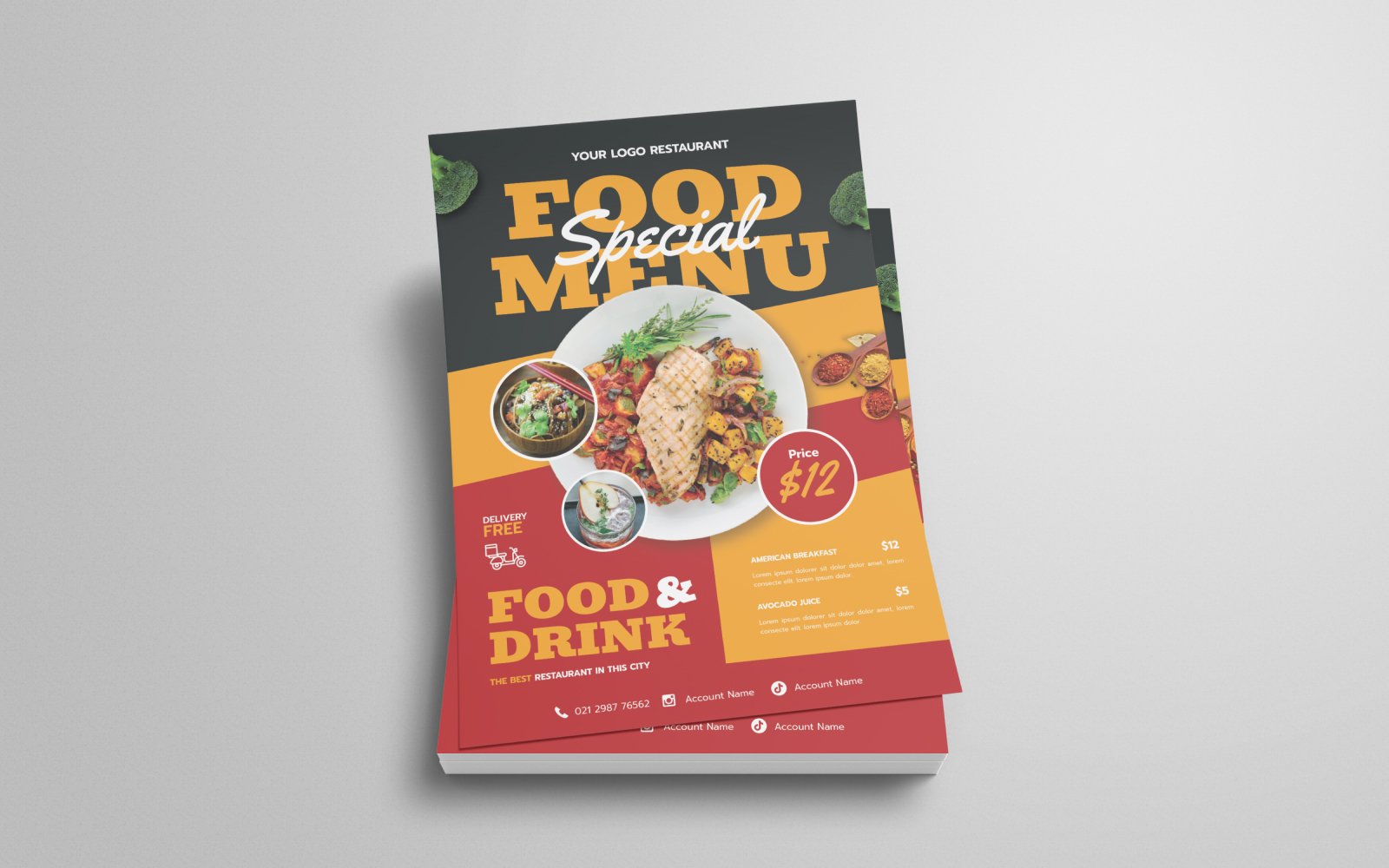 Food Drink Flyer Template