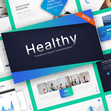 Activity Athlete PowerPoint Templates 226393