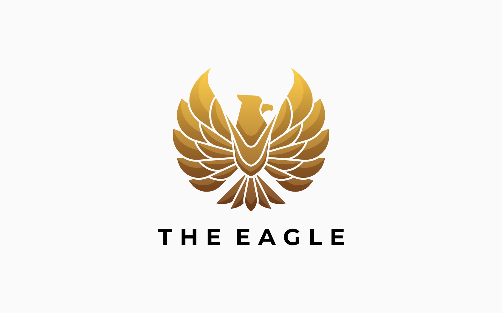 Eagle Gold Gradient Logo Style