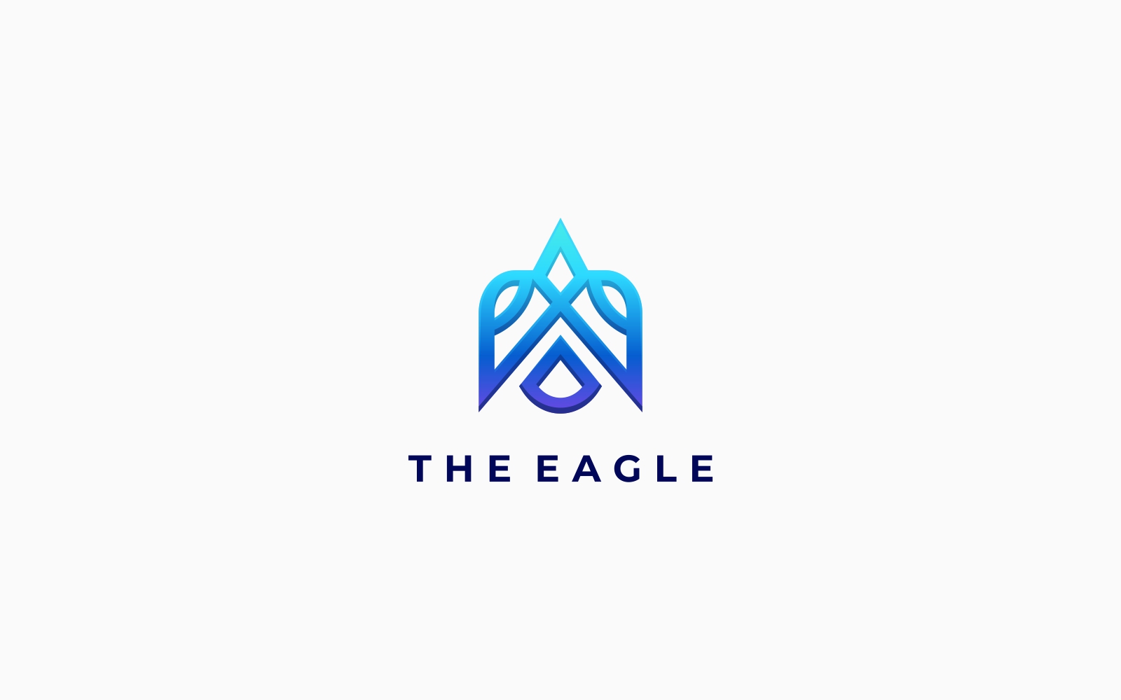 Eagle Line Gradient Logo Style