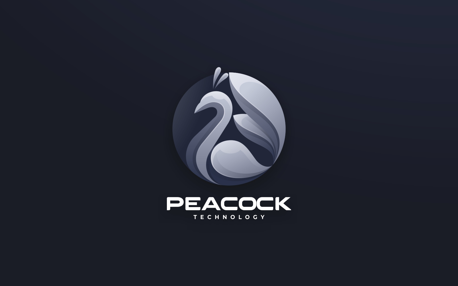 Peacock Gradient Logo Design