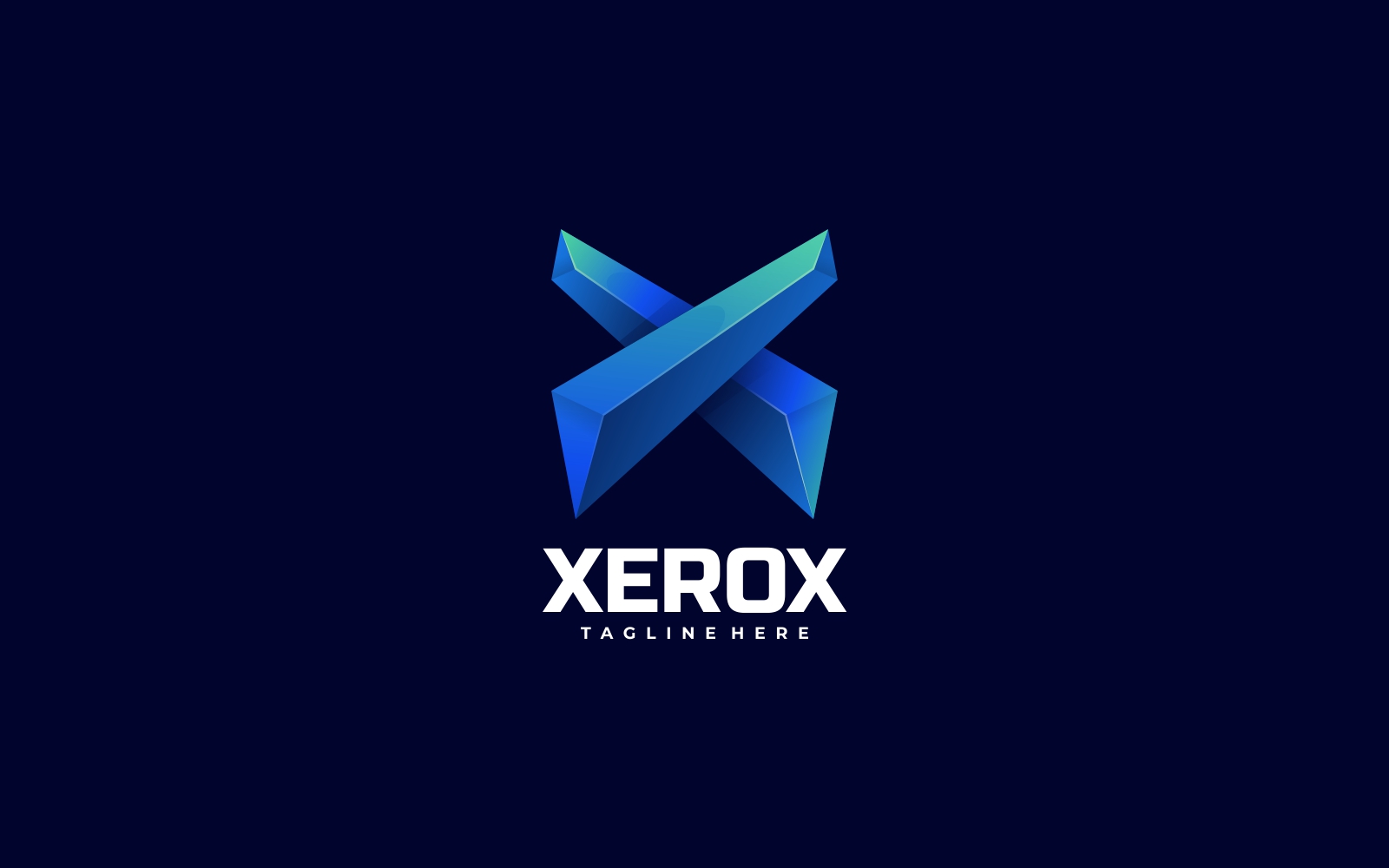 Letter X Gradient Logo Style