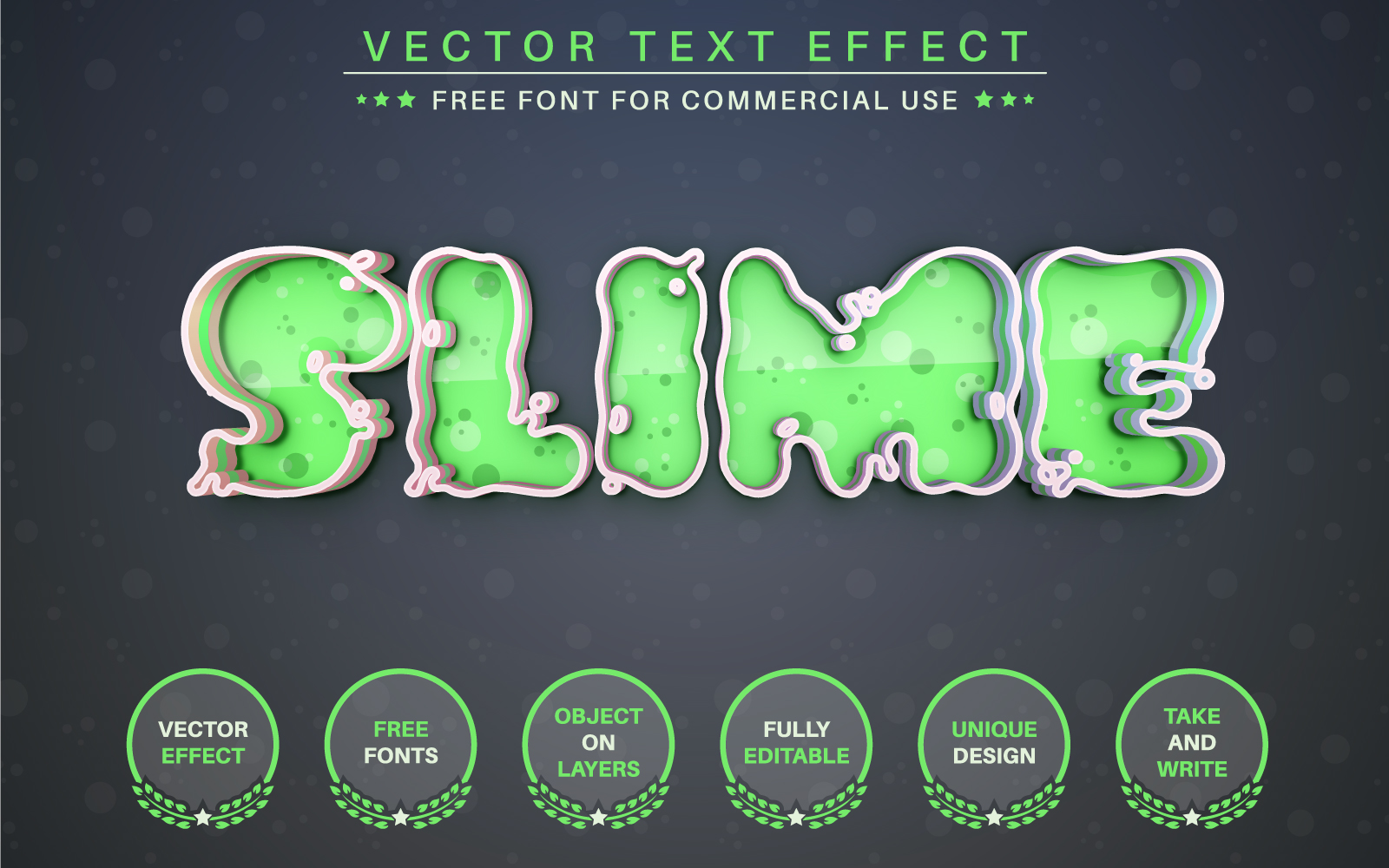 Slime - Editable Text Effect, Font Style, Graphics Illustration