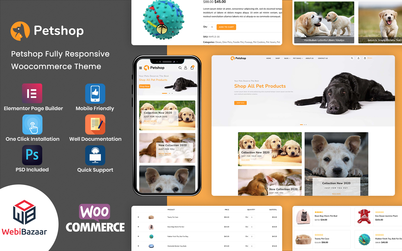 Petshop - Animal and Pet Responsive WordPress Elementor Theme