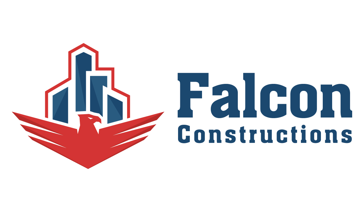 Falcon Constructions Logo Template