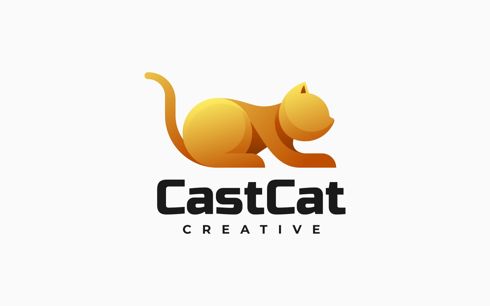 Cast Cat Gradient Logo Style