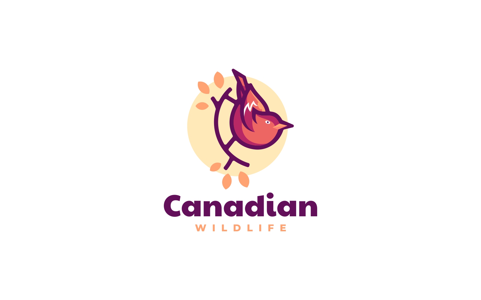 Canadian Bird Simple Mascot Logo