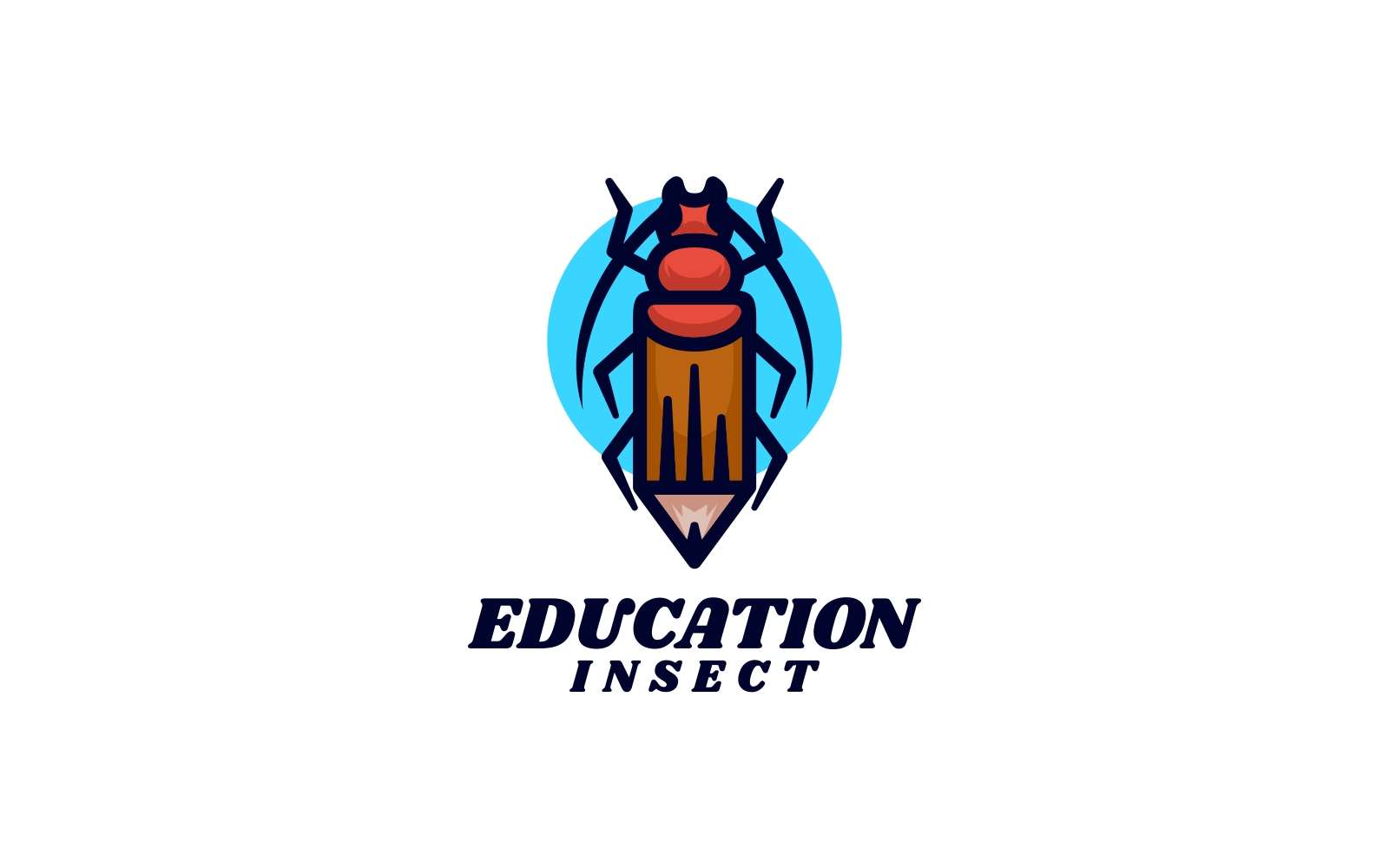 Education Insect Simple Logo