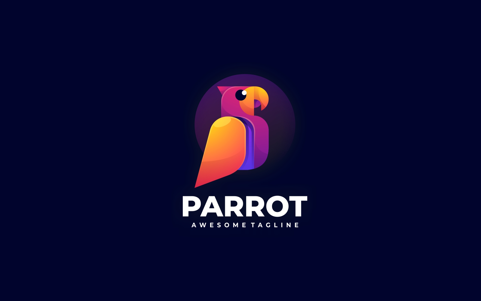 Parrot Colorful Logo Style