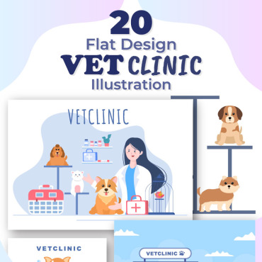 Clinic Vet Illustrations Templates 226627