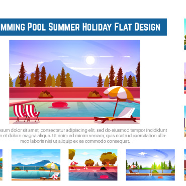 Swimming Pool Illustrations Templates 226637