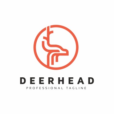 Head Logodeer Logo Templates 226702