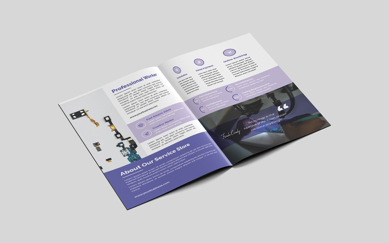 Phone Repair Bifold Brochure