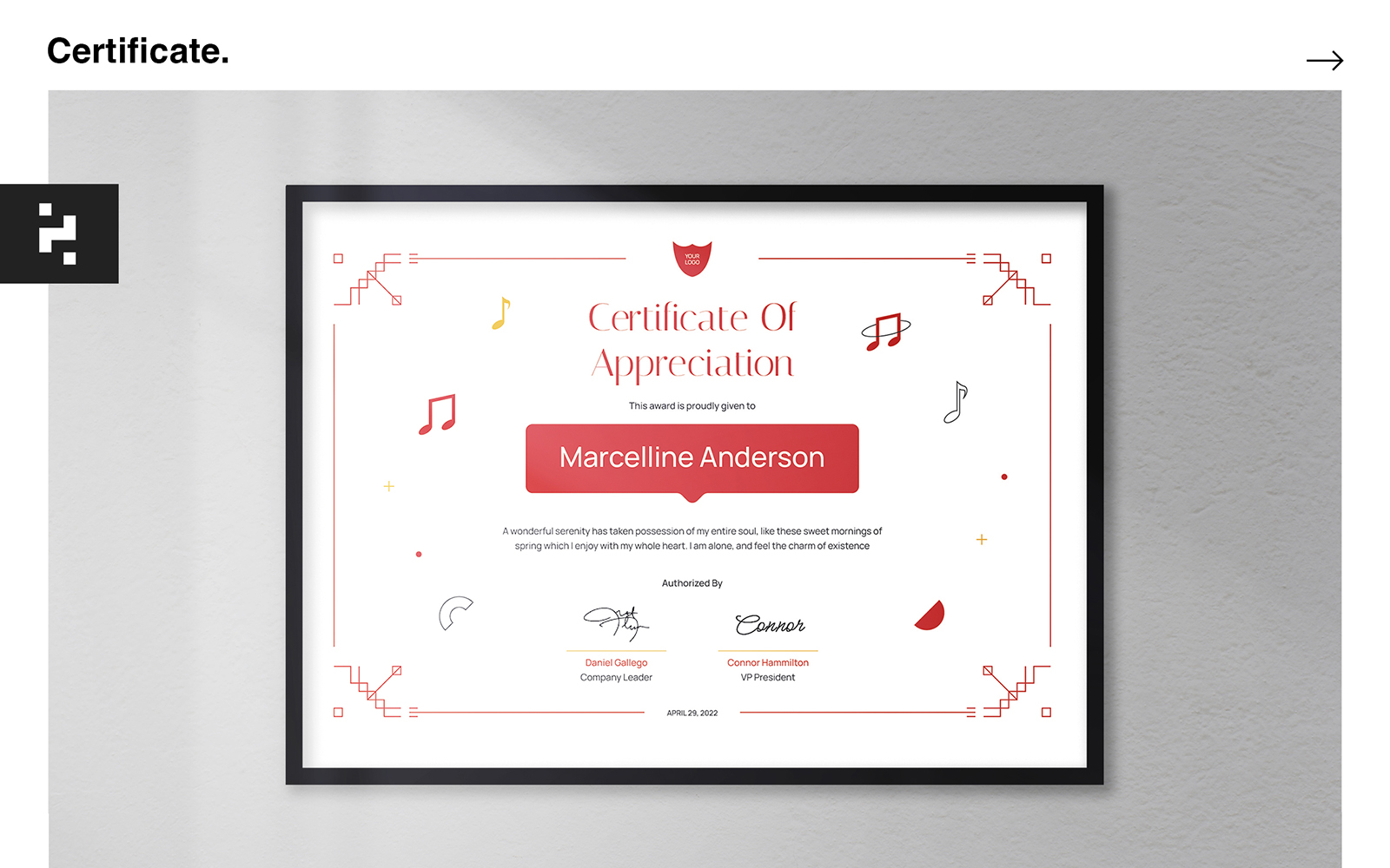 Music Certificate Template