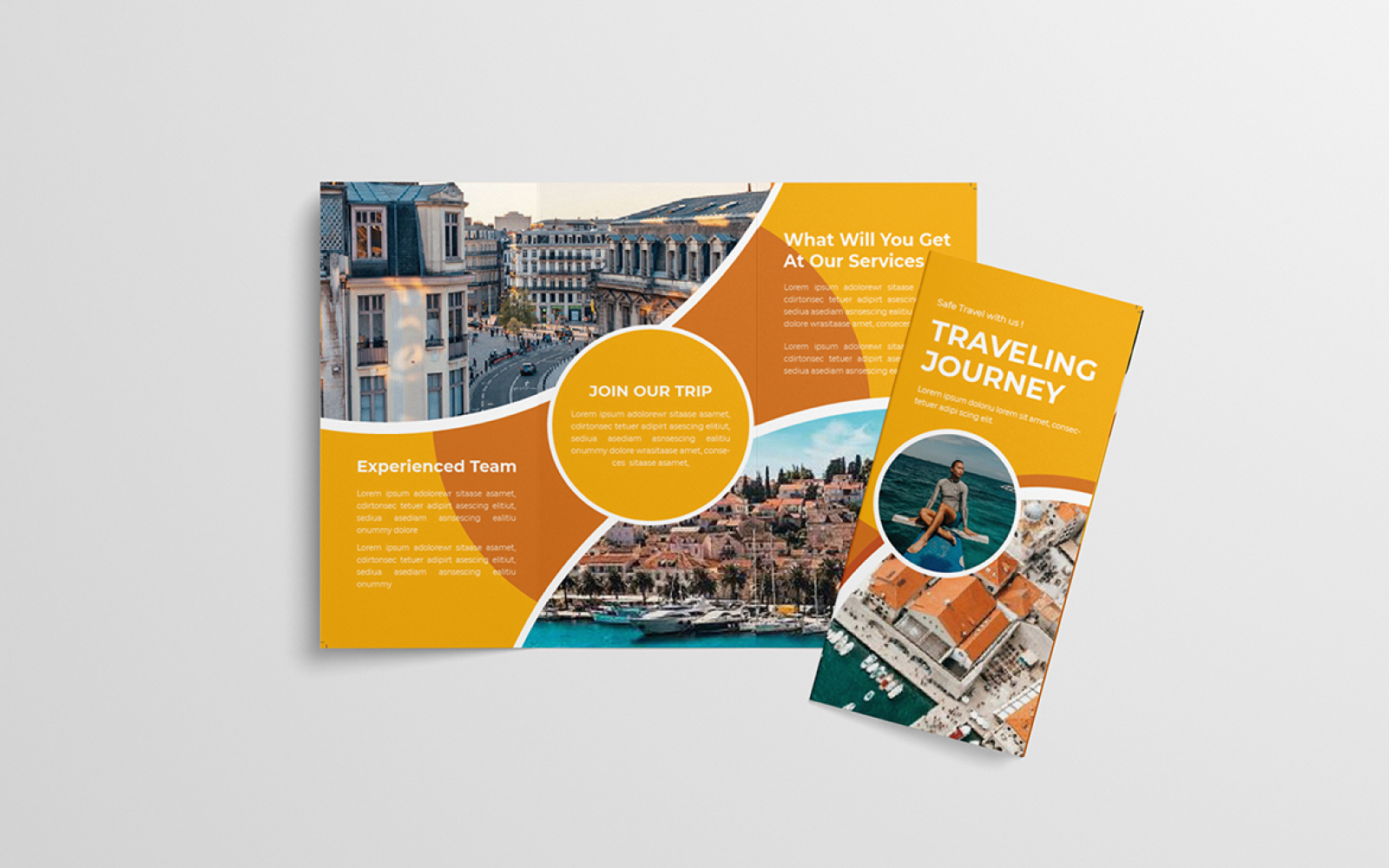 Travel Trifold Brochure Template