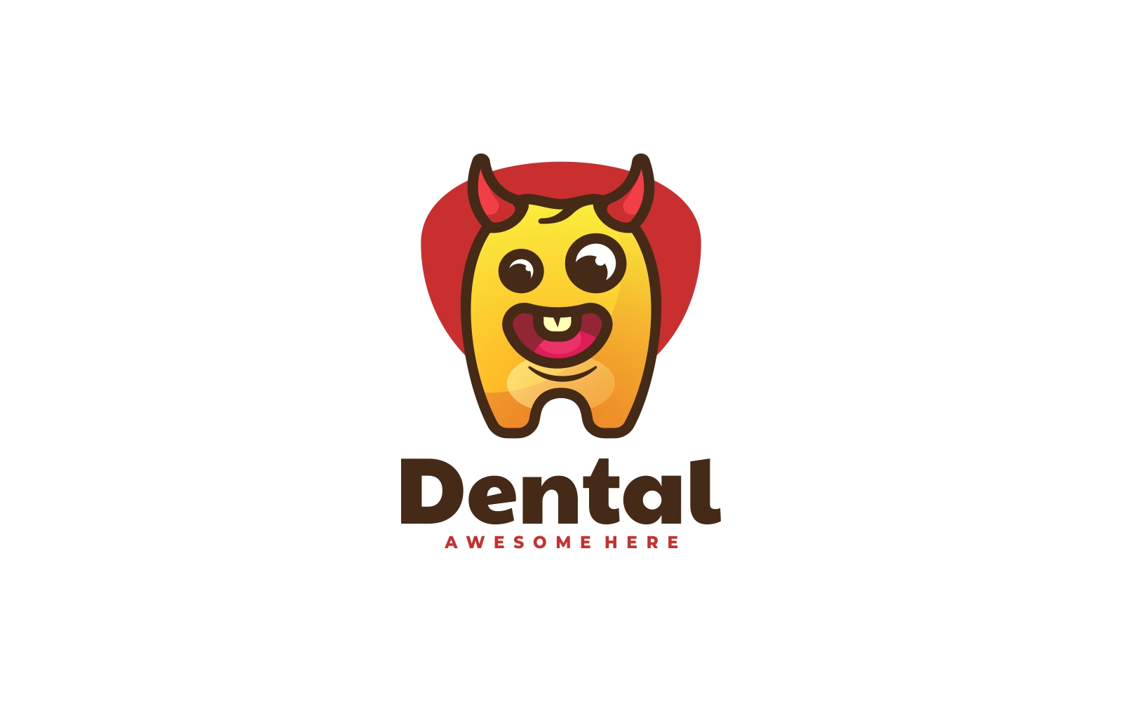 Dental Cartoon Logo Style