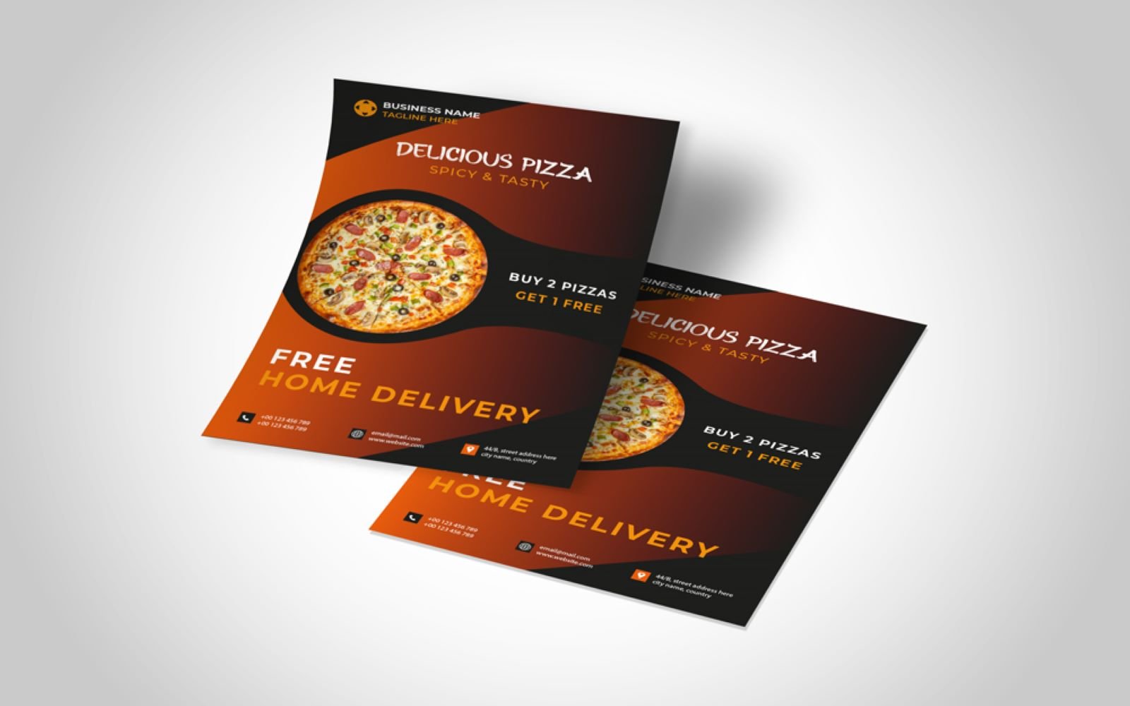 Delicious Pizza Flyer Template