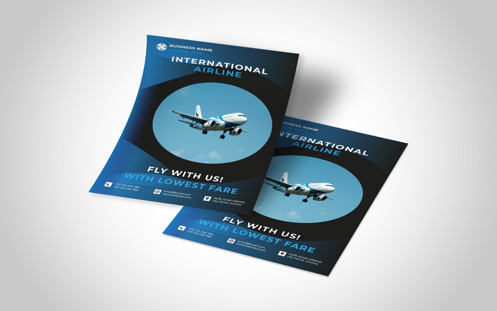 International Airline Flyer Template