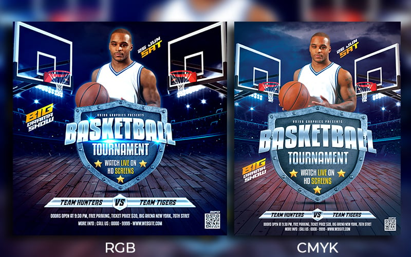 Basketball Tournament Flyer and Social Media Instagram  template Design