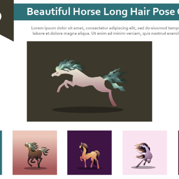 Blue Horse Illustrations Templates 227088