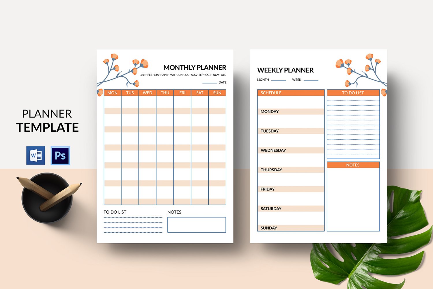 Printable Weekly / Monthly Planner