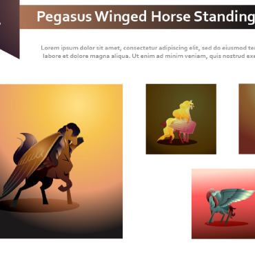 Pegasus Black Illustrations Templates 227125