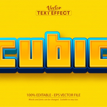 Cubic Text Illustrations Templates 227174